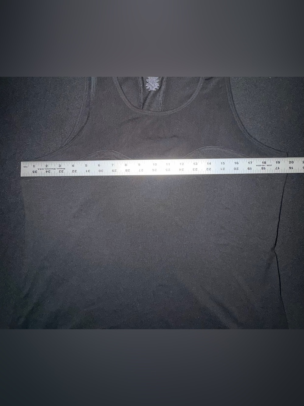 Pro Player Women's Athletic Tank Black Sleeveless Mesh Top Portion Sz L Gym - Picture 9 of 10
